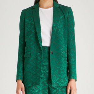 Sandro Floral Jacquard Blazer